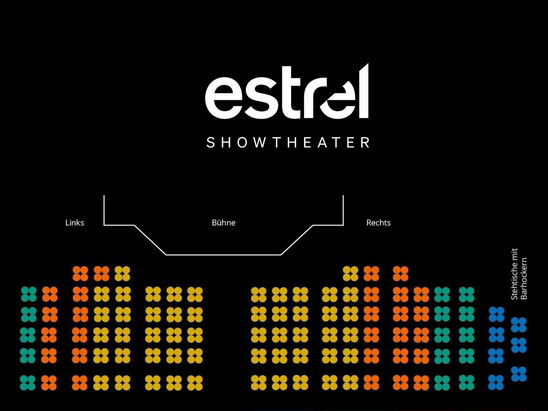 Saalplan ELVIS - Das Musical in Berlin mit Ticket und Hotel
