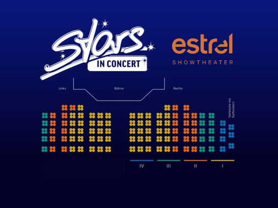 Saalplan Rock around the clock - Die legendäre Musicalshow in Berlin mit Ticket und Hotel