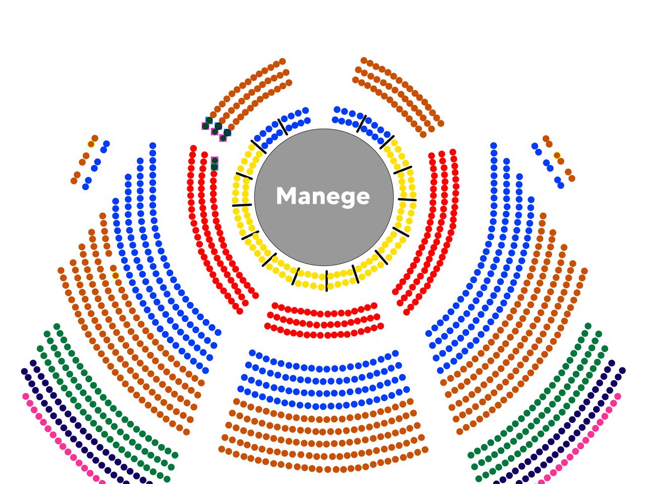 Saalplan CIRCUS-THEATER RONCALLI- Circus meets Schlager mit Übernachtung