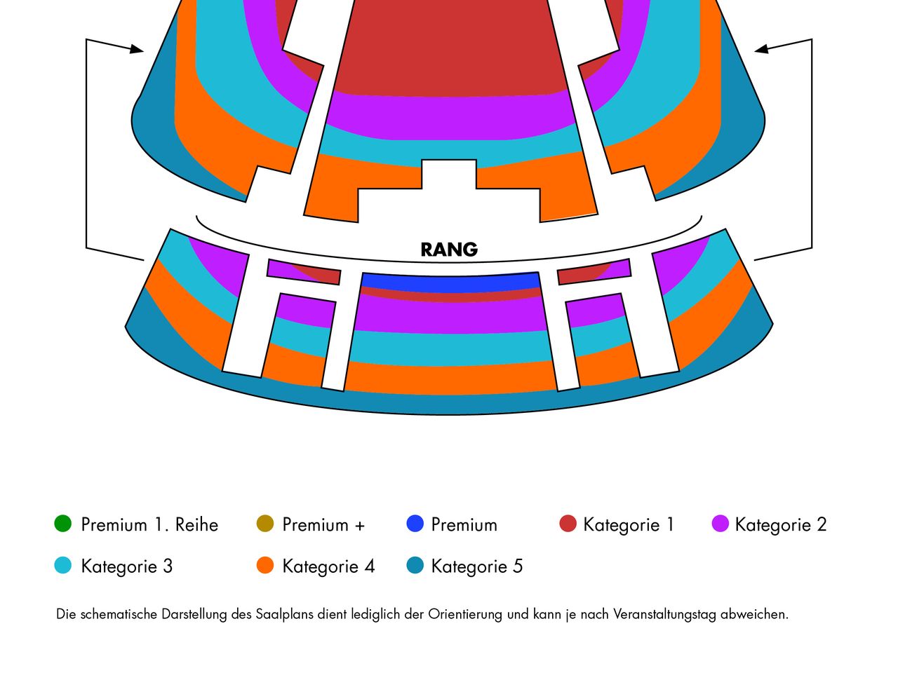 Saalplan Disneys Musical TARZAN mit Ticket und Hotel