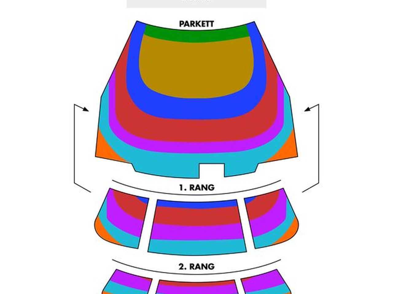 Saalplan Disneys DIE EISKÖNIGIN - das Musical mit Ticket und Hotel
