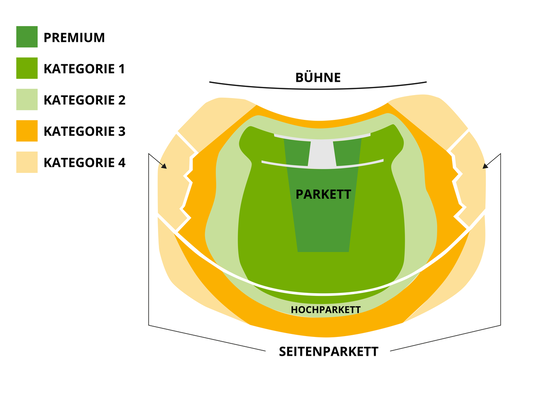 Saalplan BLINDED BY DELIGHT Friedrichstadt-Palast mit Hotel
