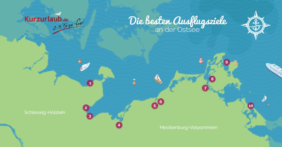 vorschaubild die 10 besten ausflugsziele an der ostsee 